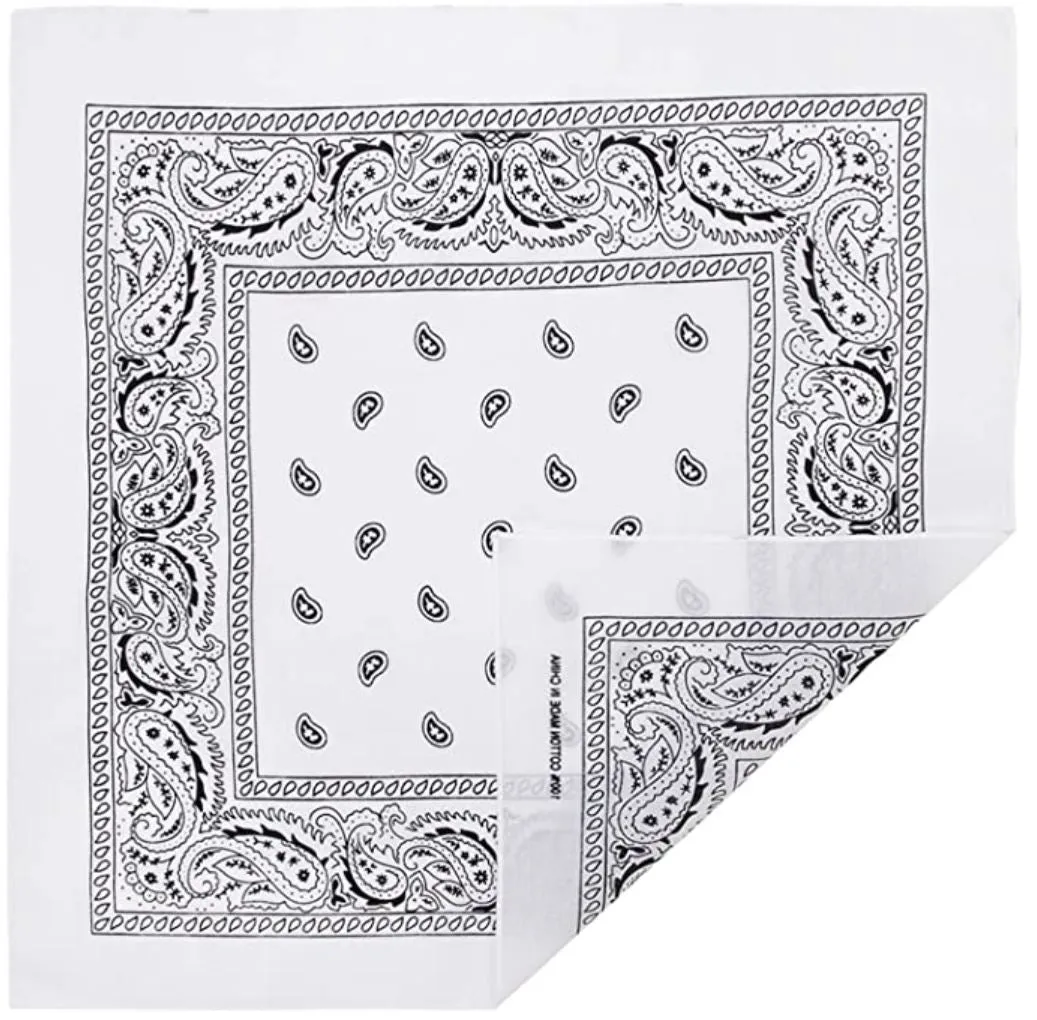 120 ct 100% Cotton Paisley Bandana - Pack of 120