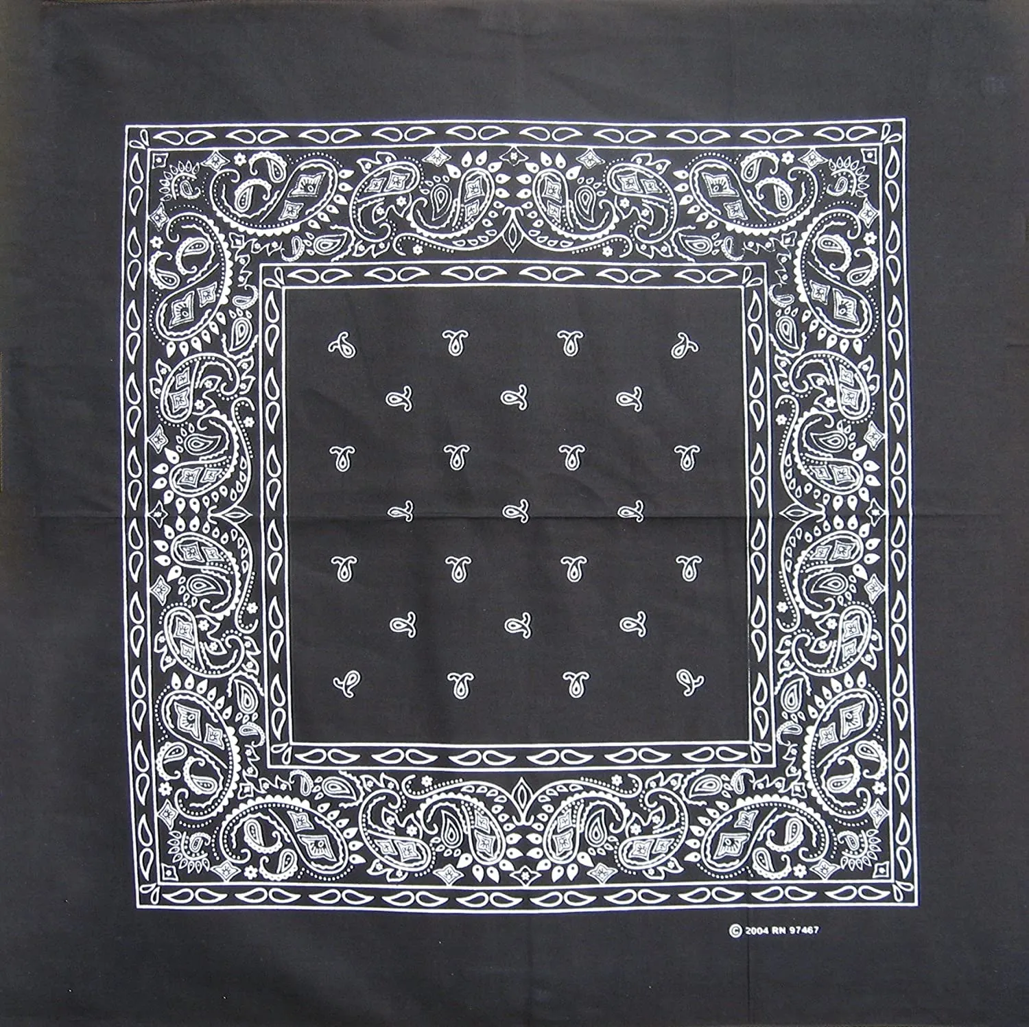 120 ct 100% Cotton Paisley Bandana - Pack of 120