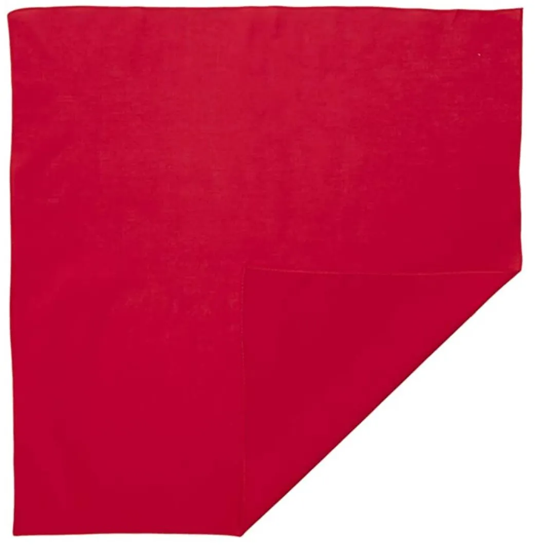 120 ct 100% Cotton Solid Color Bandana - By Case