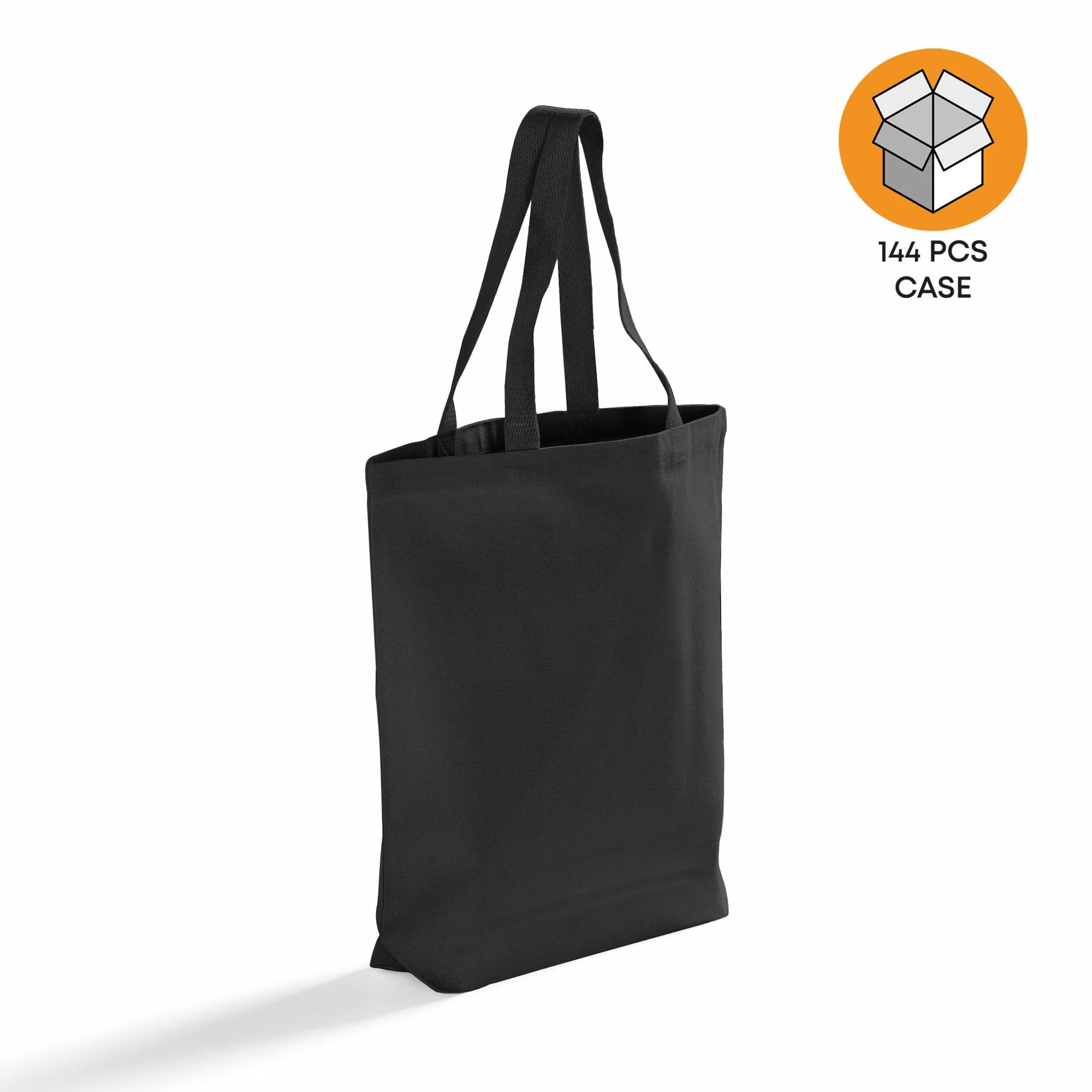 144 ct High Quality Promotional Canvas Tote Bags w/Gusset - By Case