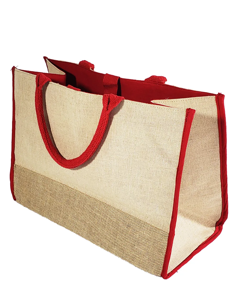 6 ct Fashion Jute Tote Bags / Heavy Duty Burlap Bags - By Bundle