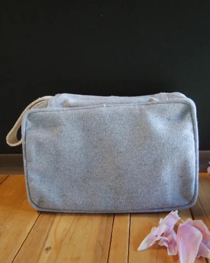 6 ct Recycled Canvas Travel Kit Bag - By Bundle