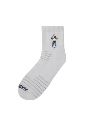 Ankle Height Logo Socks Grey