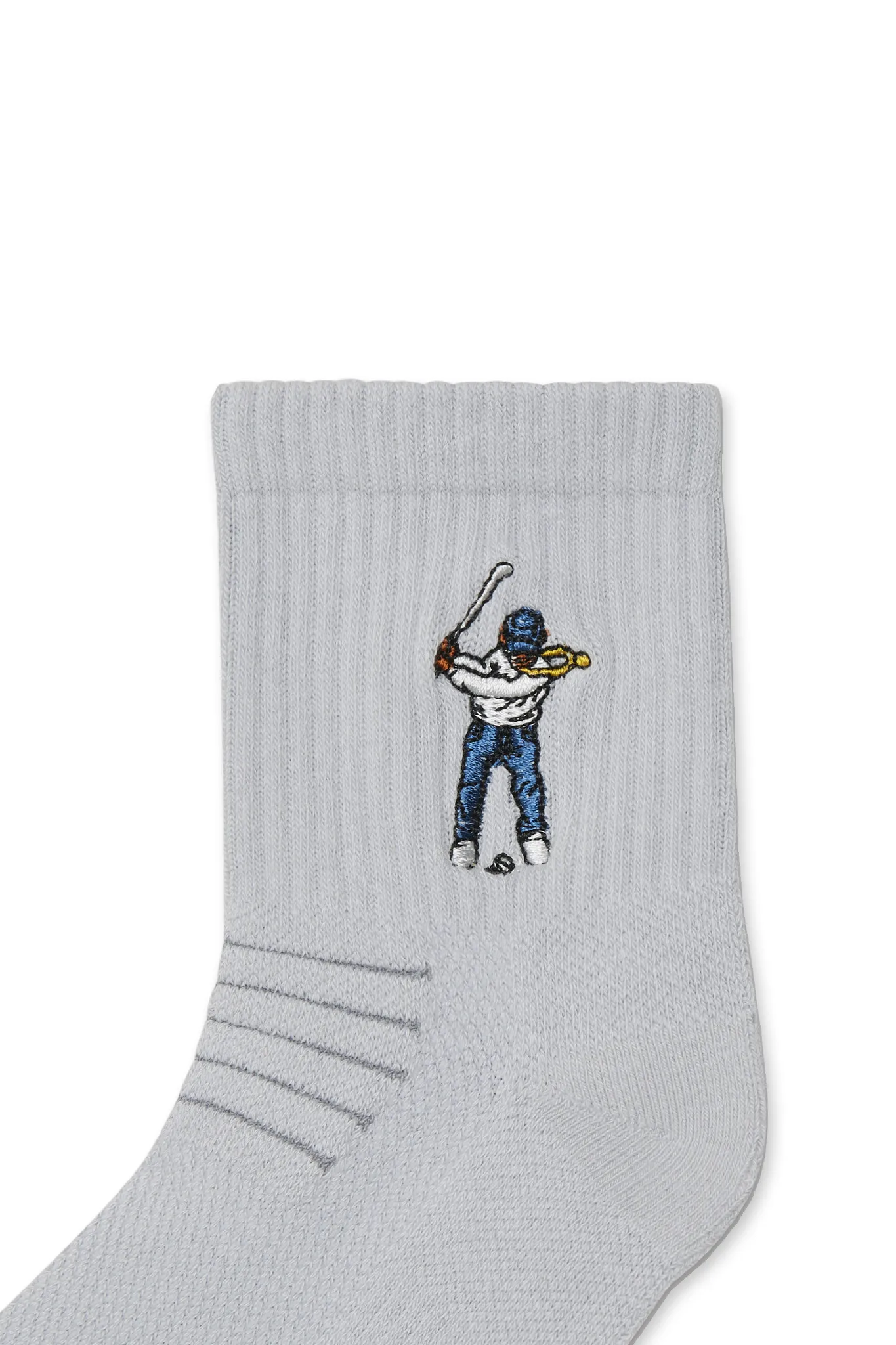 Ankle Height Logo Socks Grey