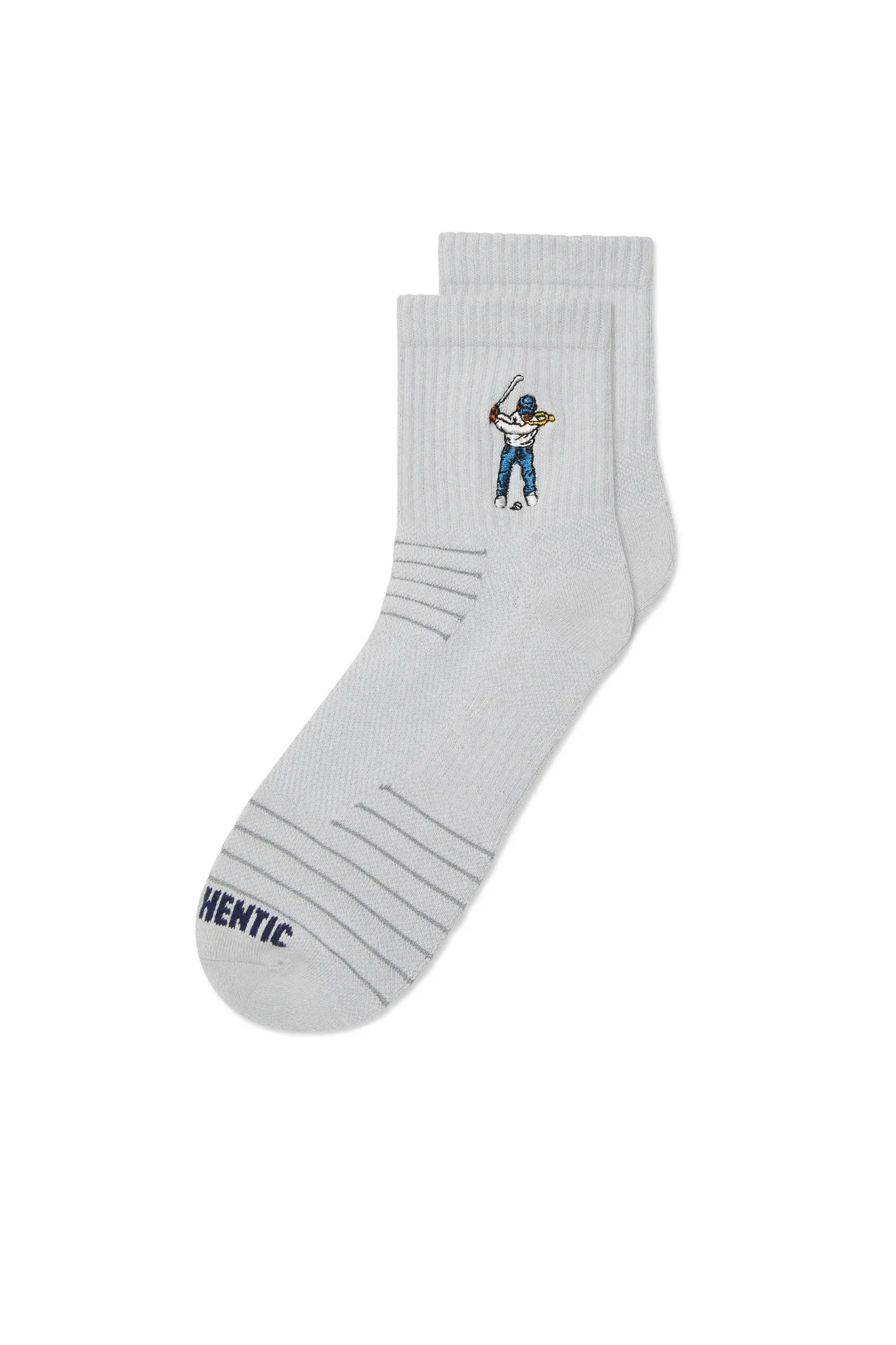 Ankle Height Logo Socks Grey