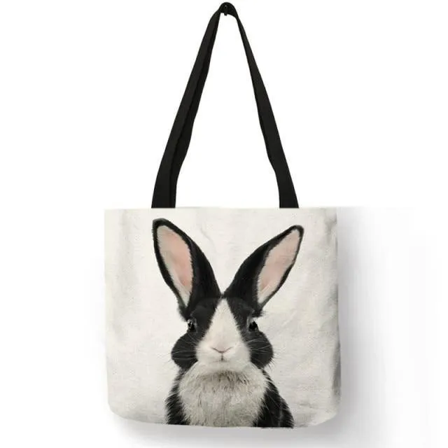 Baby Animals Canvas Tote Bag Collection