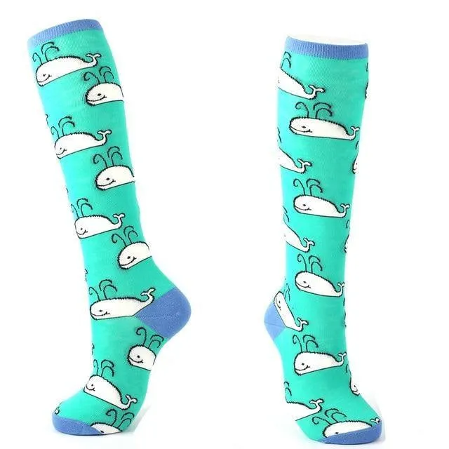 Baby Whale Knee Highs