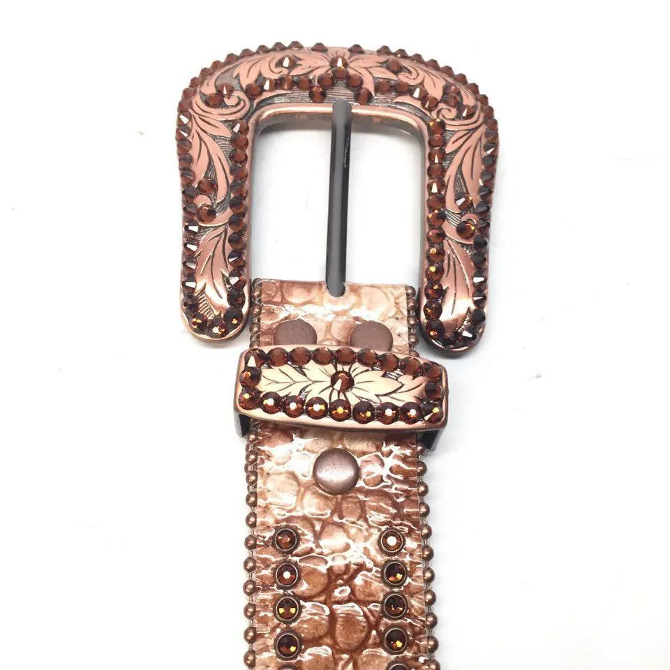 b.b. Simon 'Caramel Candy' Crystal Belt