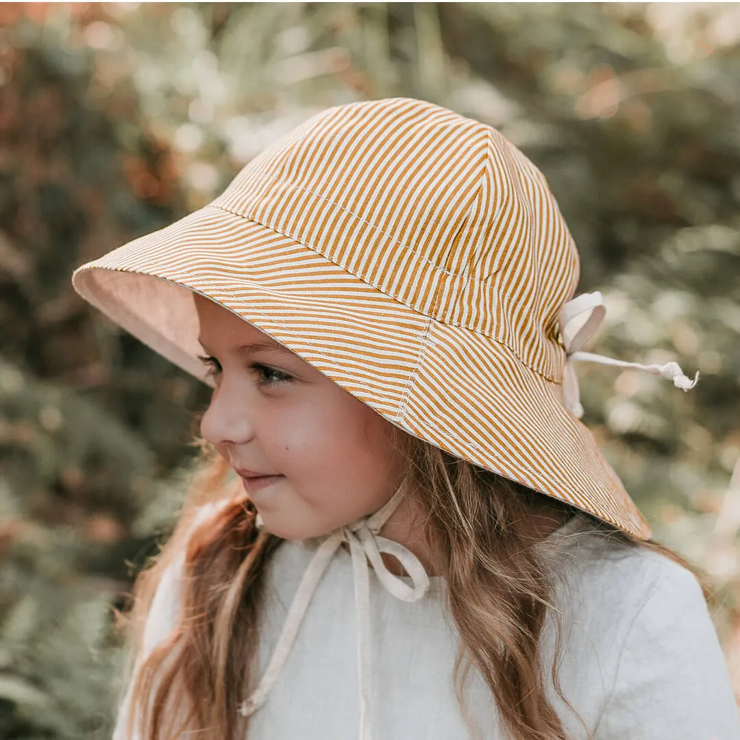 BEDHEAD WANDERER REVERSIBLE PANELLED BUCKET HAT- FRANKIE/FLAX