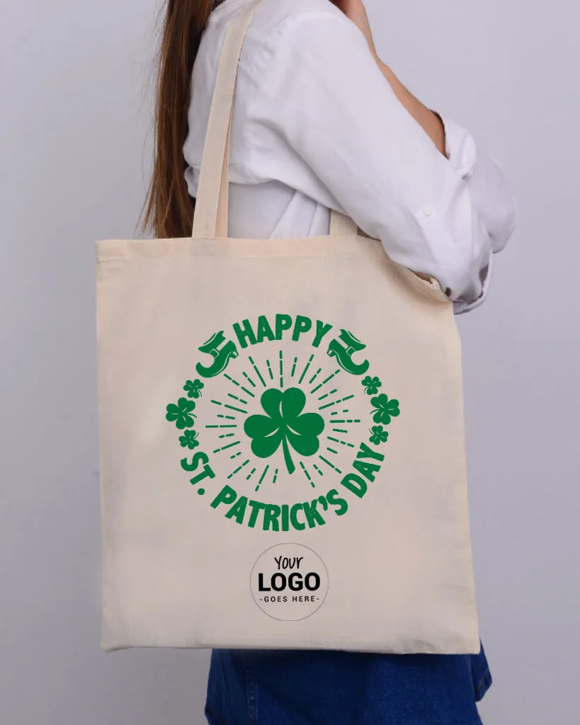 Big Leaf Happy St Patrick's Day - St Patrick's Tote Bag