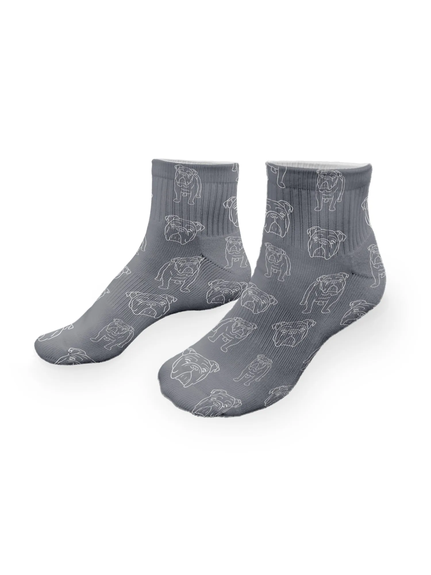 British Bulldog Ankle Socks