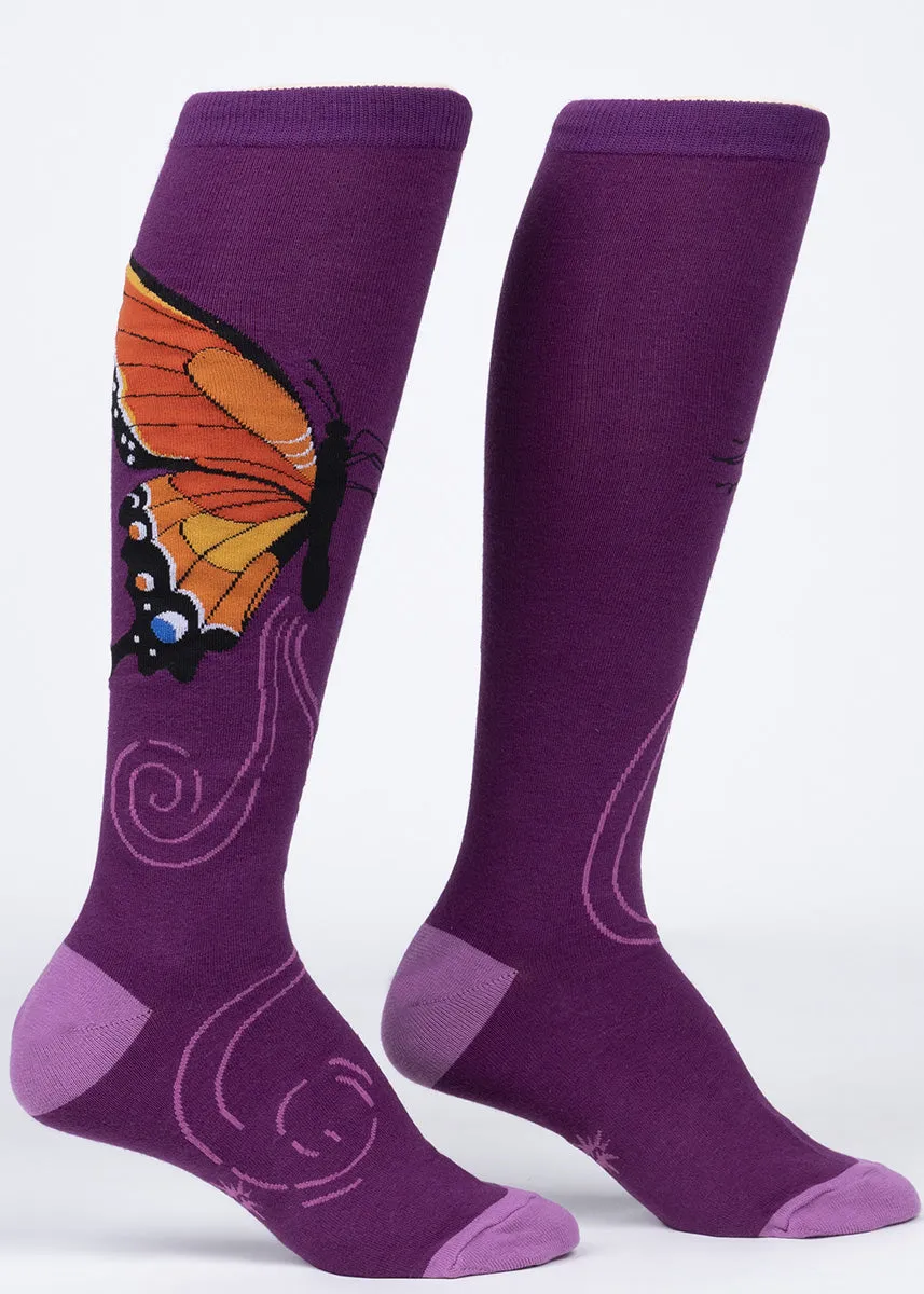 Butterfly Wings Knee Socks