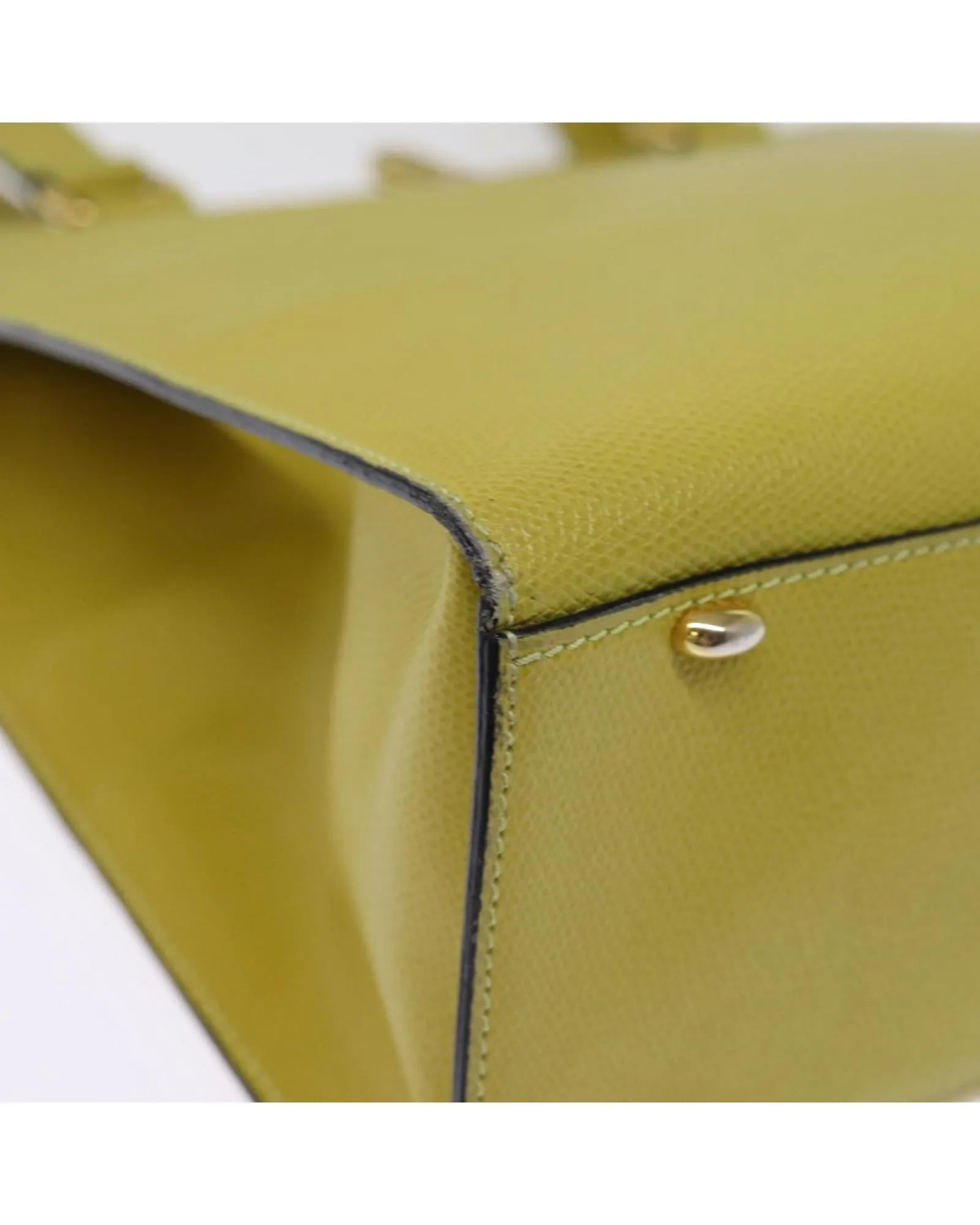 CELINE Trio Bag in Yellow Leather