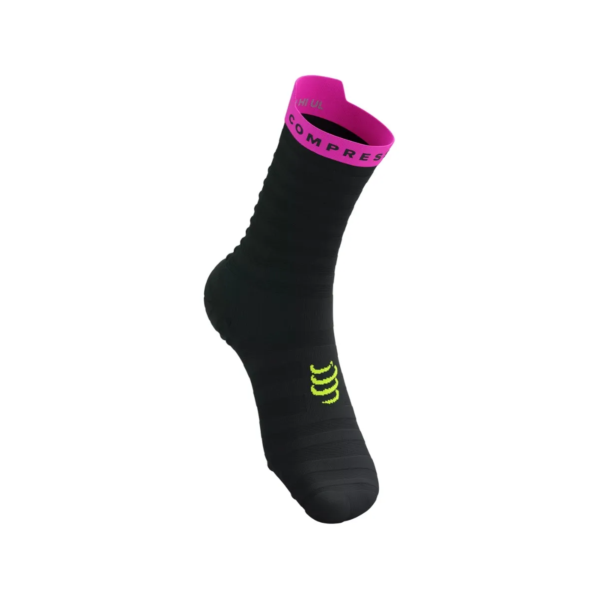 Compressport Pro v4.0 Ultralight Run High Socks Black Pink