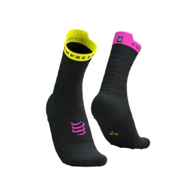 Compressport Pro v4.0 Ultralight Run High Socks Black Pink