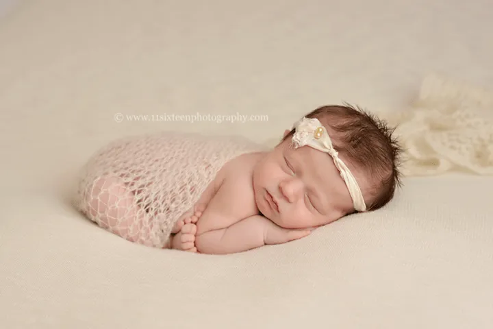 Cream Mohair Knit Baby Wrap