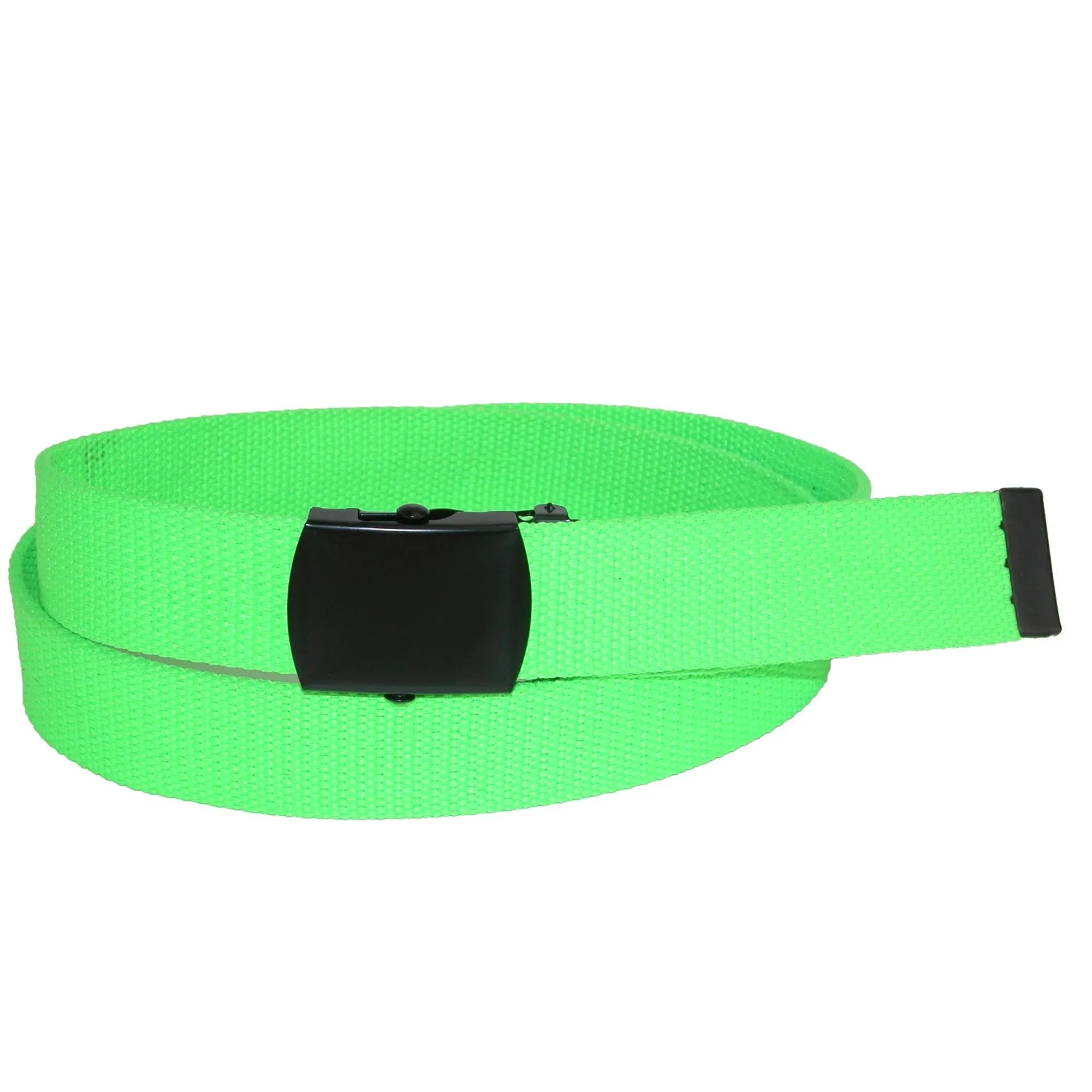 CTM® Plus Size Adjustable Neon Fabric Web Belt