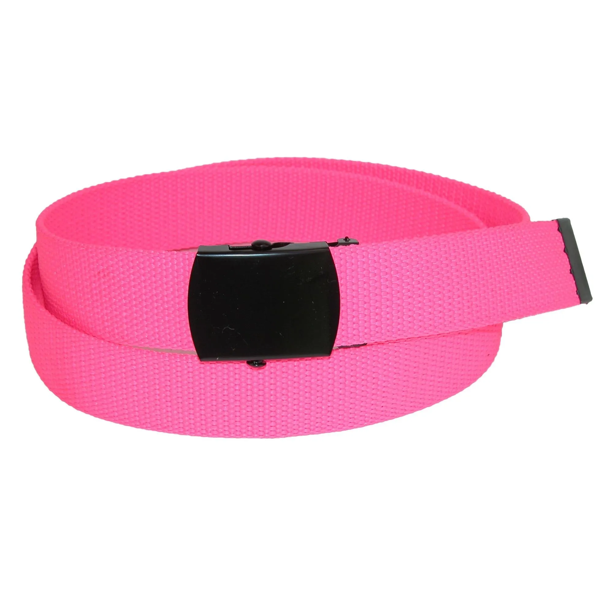 CTM® Plus Size Adjustable Neon Fabric Web Belt