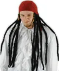 Disney Jack Sparrow  Pirate Scarf w/Dreadlocks