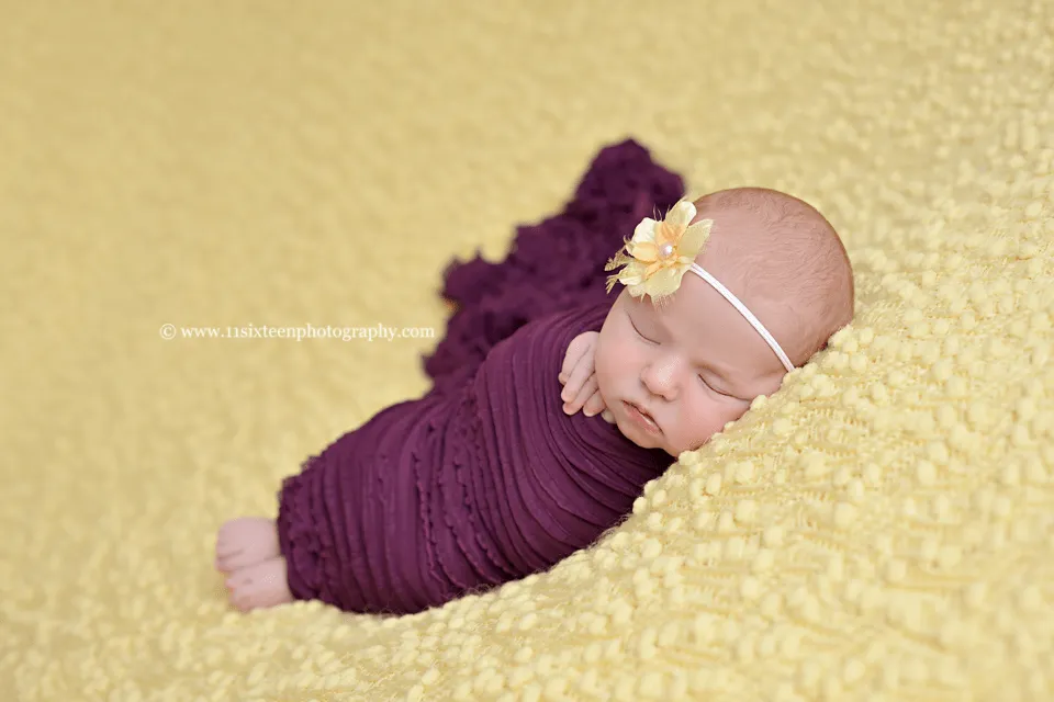 Eggplant Purple Ruffle Stretch Layer Wrap