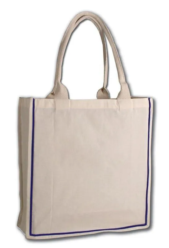 FANCY HANDLE 100% COTTON TOTE BAG