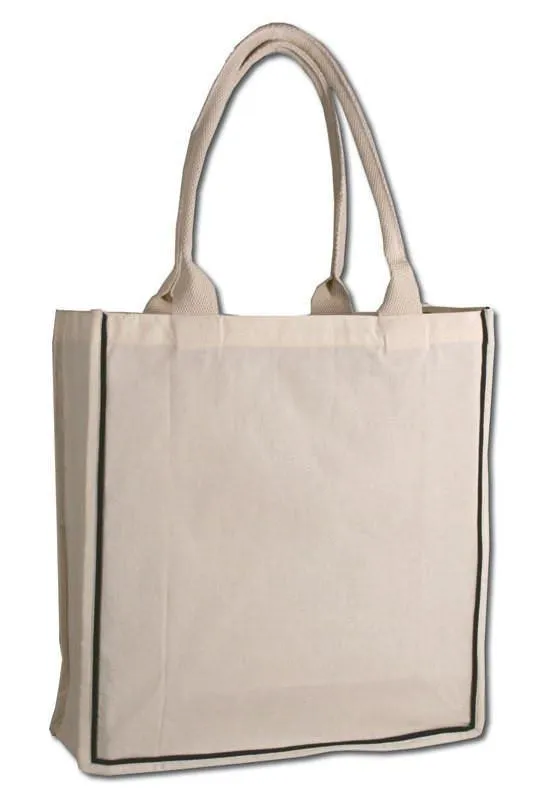 FANCY HANDLE 100% COTTON TOTE BAG