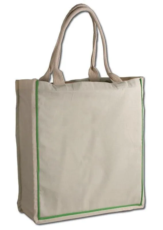 FANCY HANDLE 100% COTTON TOTE BAG