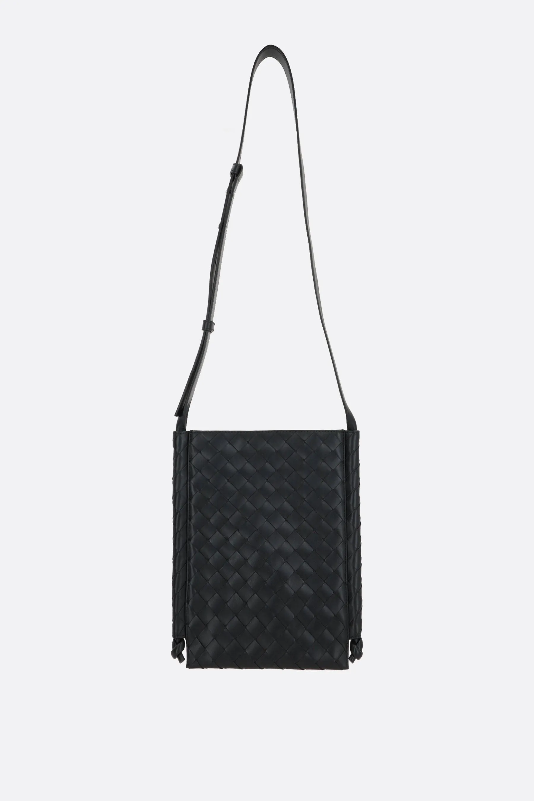 Flat Loop Small Crossbody Bag In Intrecciato Vn