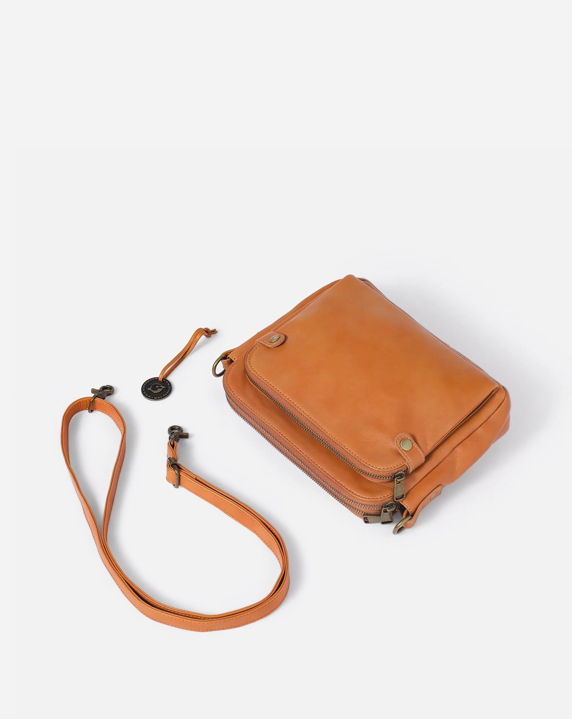 Flora™ | Crossbody Luxury Leather Shoulder Bag 2.1L