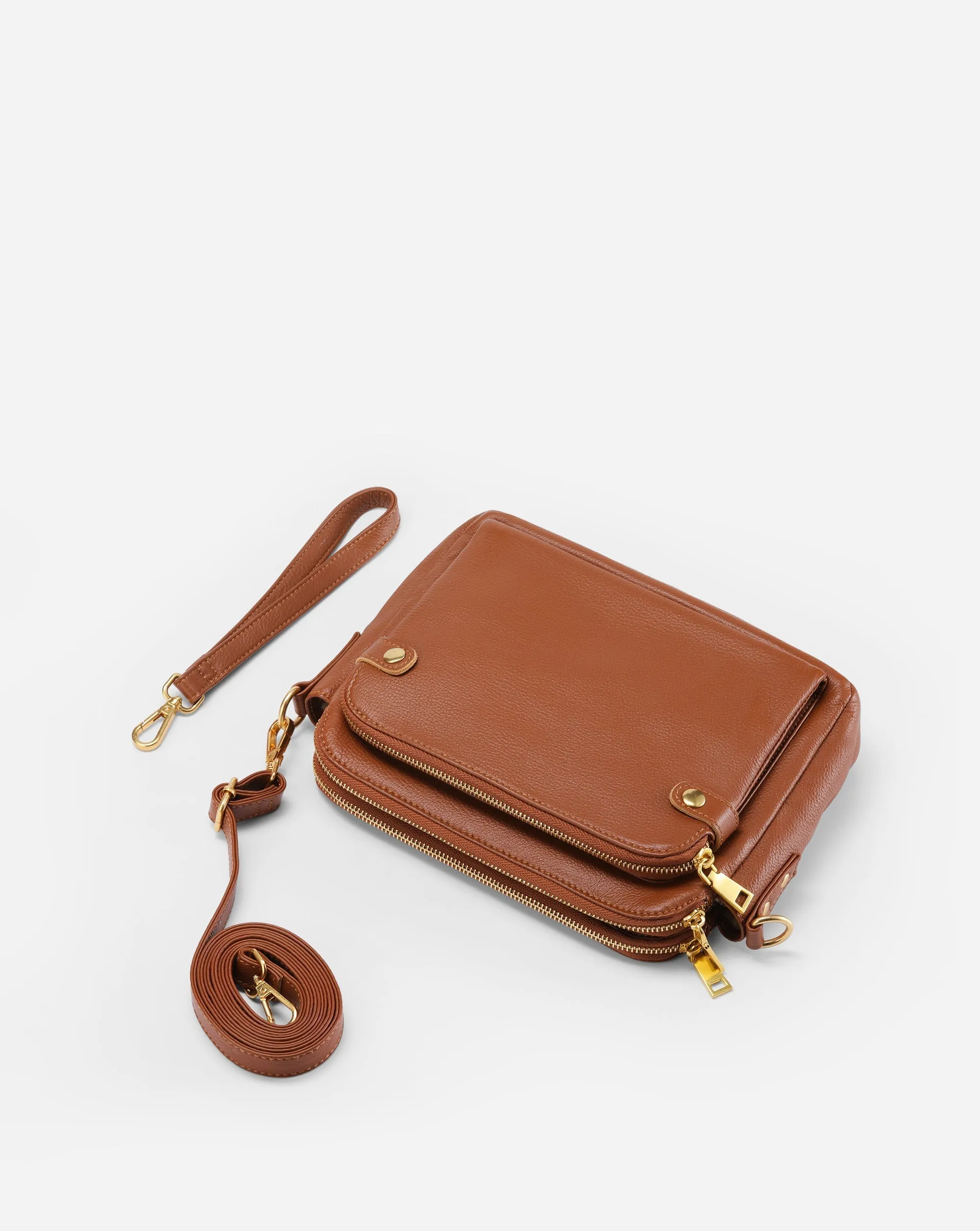 Flora™ | Crossbody Luxury Leather Shoulder Bag 2.1L