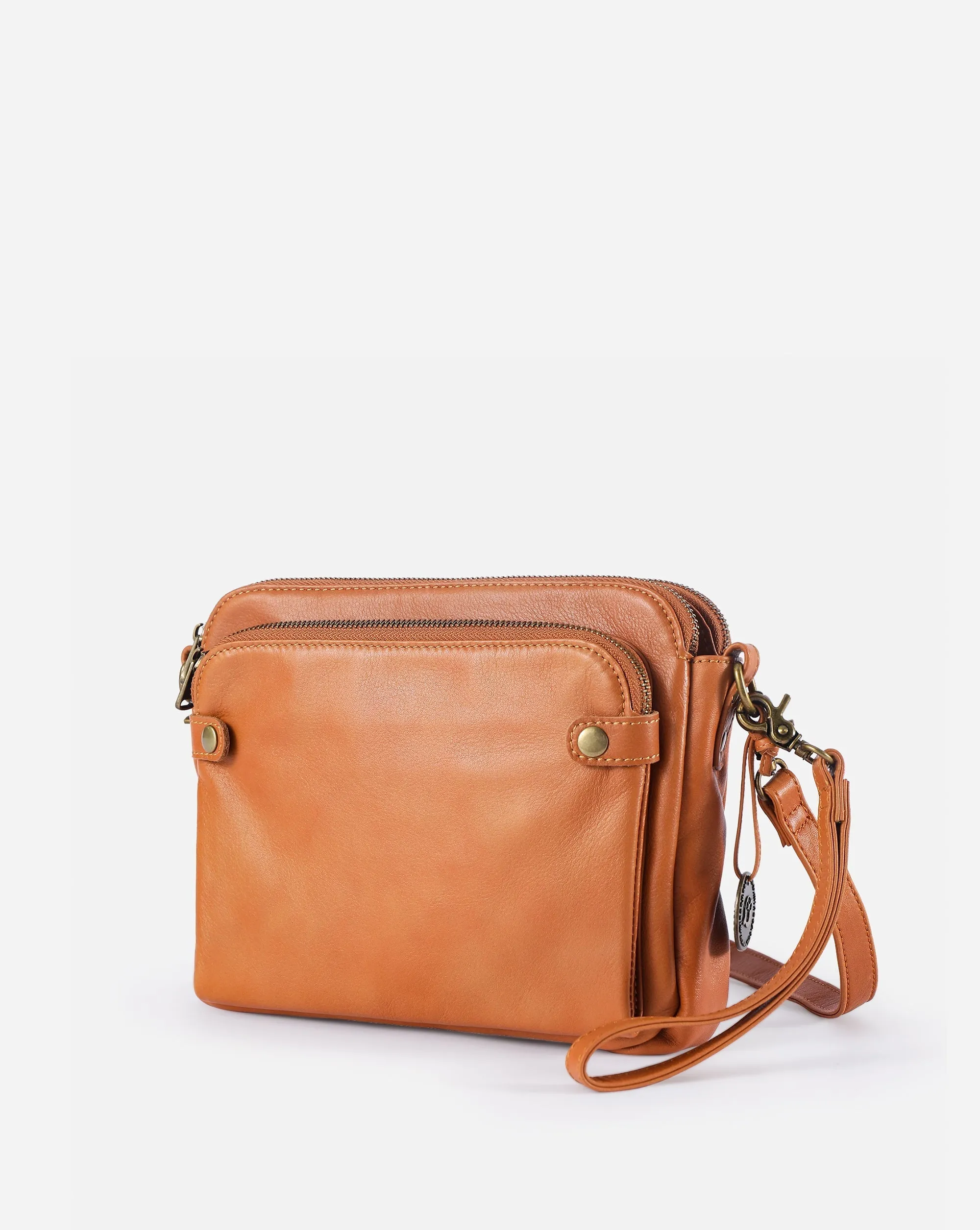 Flora™ | Crossbody Luxury Leather Shoulder Bag 2.1L