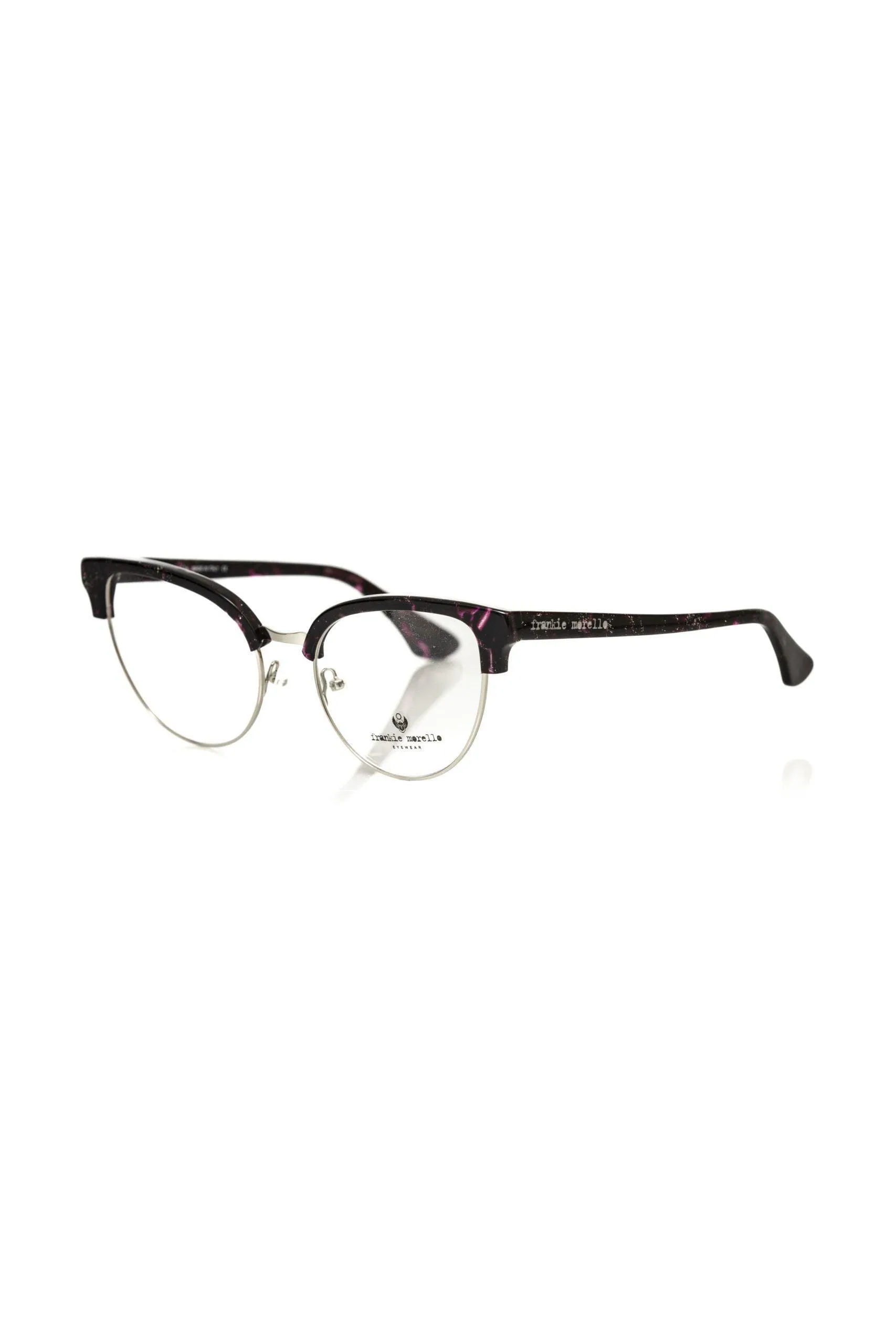 Frankie Morello Glitter Bordeaux Clubmaster Eyeglasses