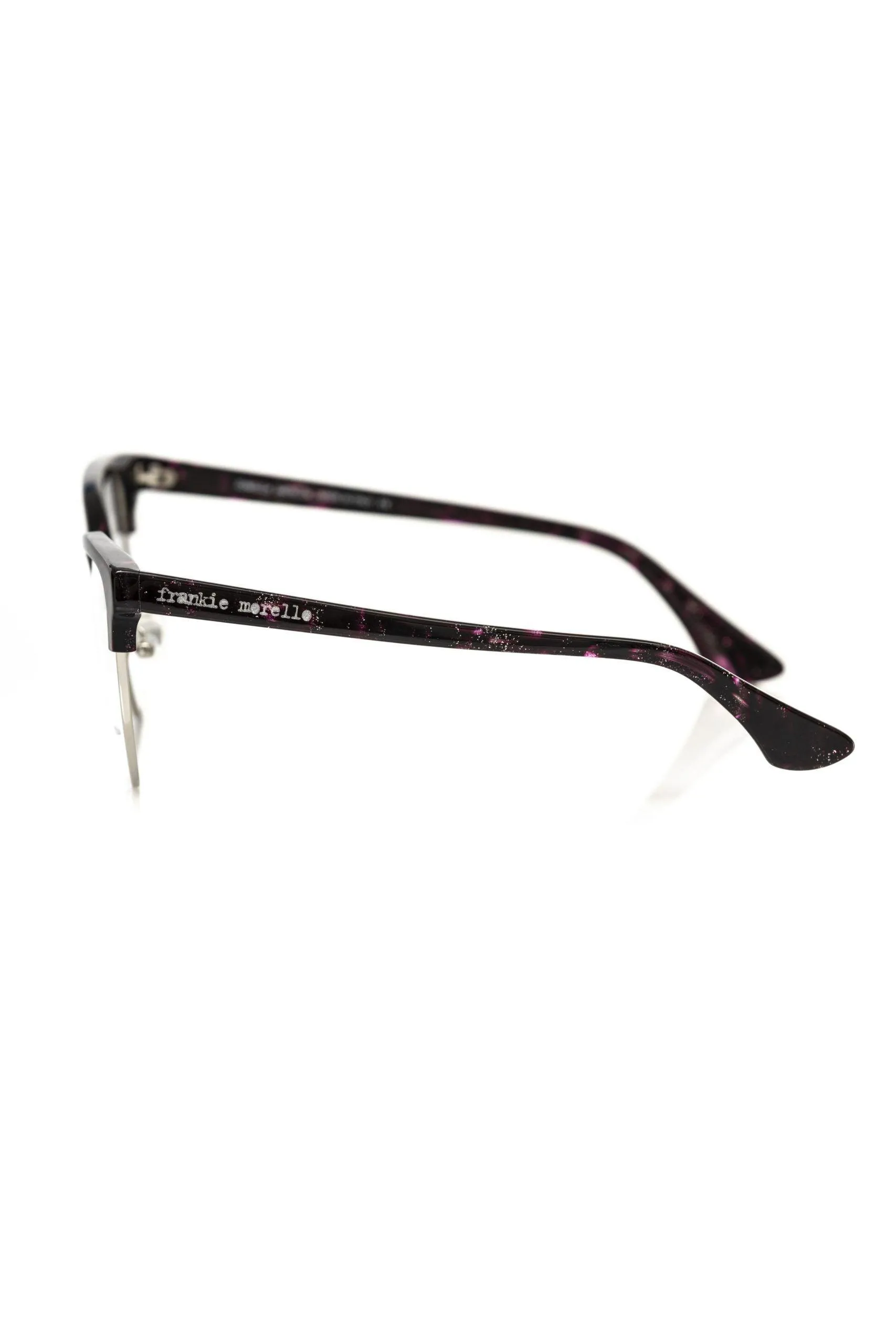 Frankie Morello Glitter Bordeaux Clubmaster Eyeglasses