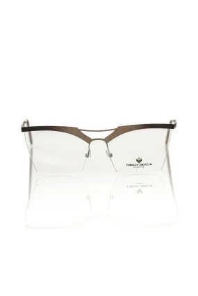 Frankie Morello Gold Glitter Clubmaster Eyeglasses