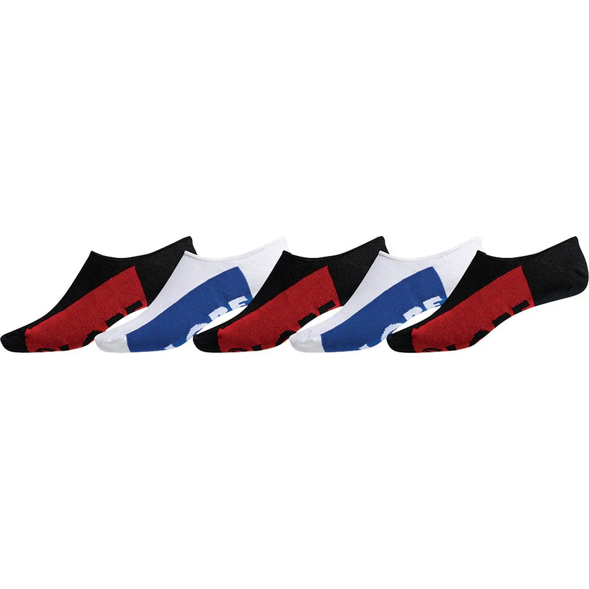 Globe INVISIBLE SOCK 5 Pack Black/White