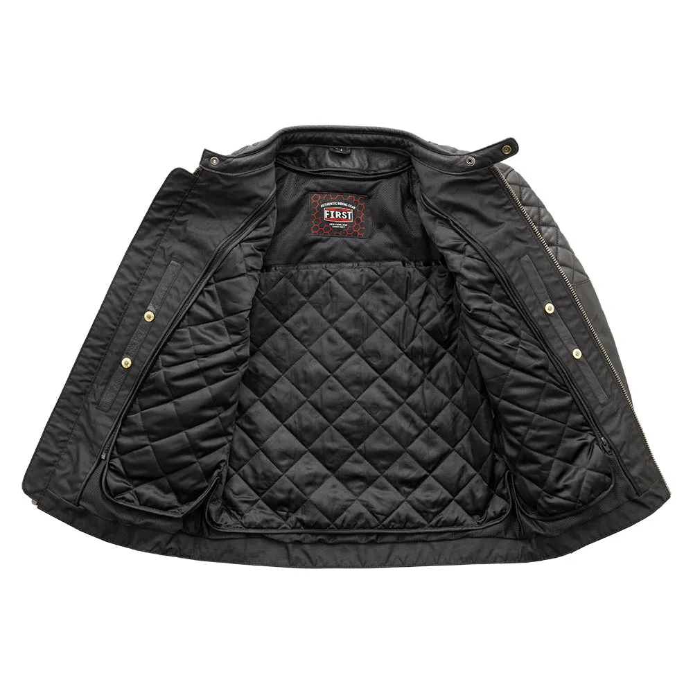 Grand Prix - Men's Leather Motorcycle Jacket