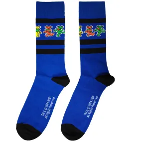 Grateful Dead Unisex Ankle Socks: Dancing Bears Stripe (UK Size 6 - 11)