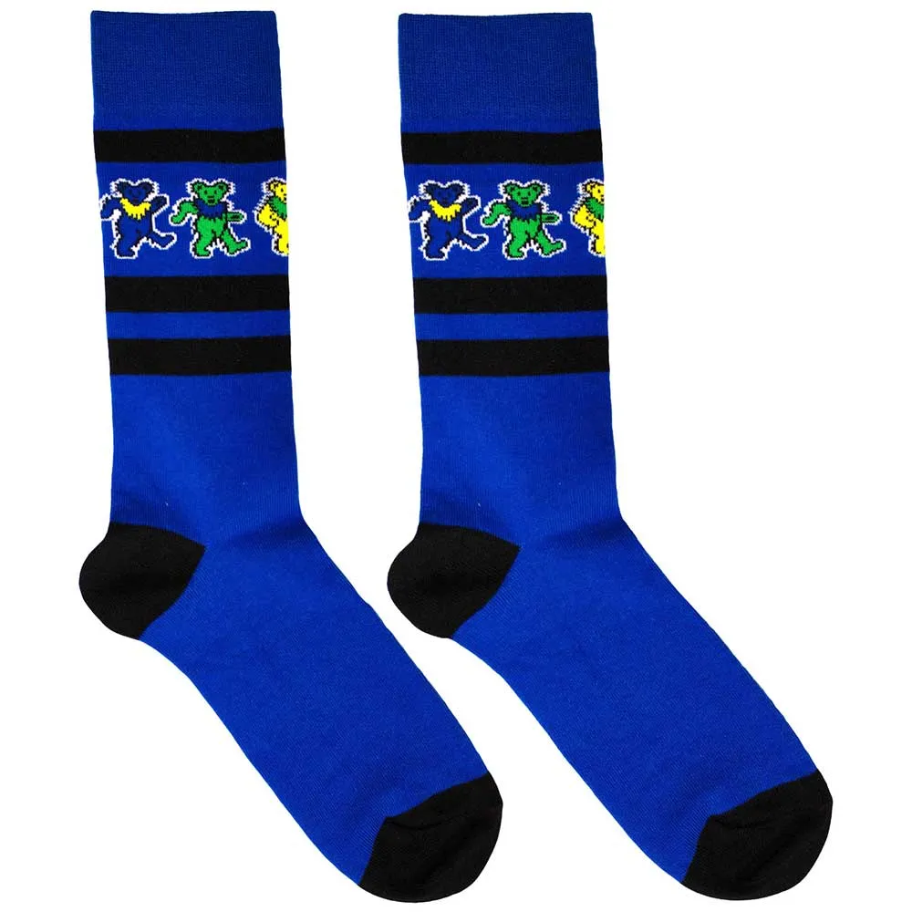 Grateful Dead Unisex Ankle Socks: Dancing Bears Stripe (UK Size 6 - 11)