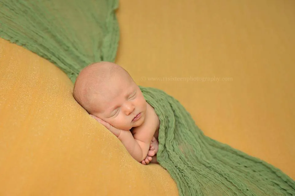 Green Cheesecloth Baby Wrap Cheese Cloth