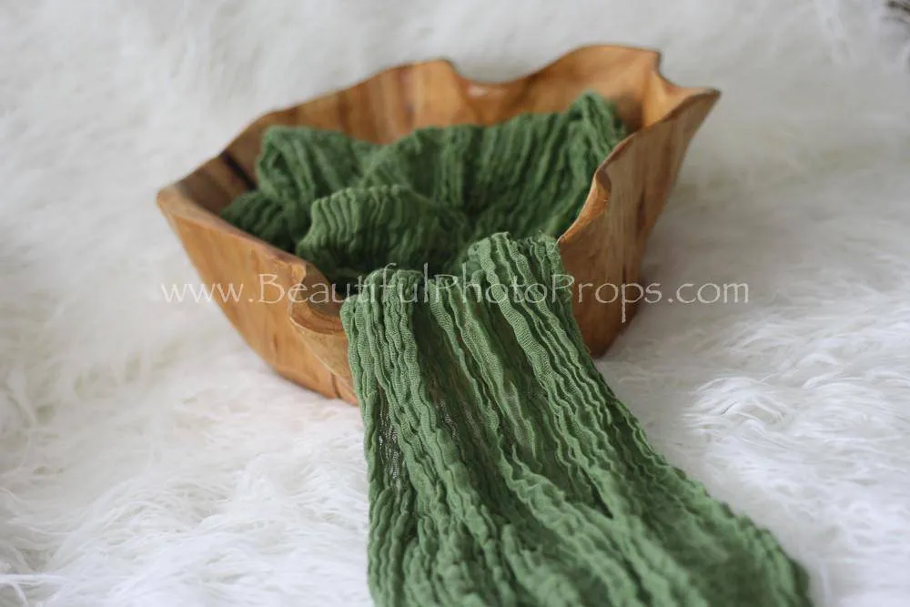 Green Cheesecloth Baby Wrap Cheese Cloth