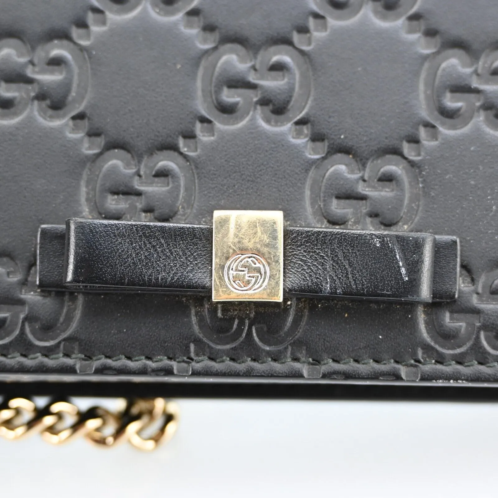 Gucci Gussisima Signature Bow On Wallet