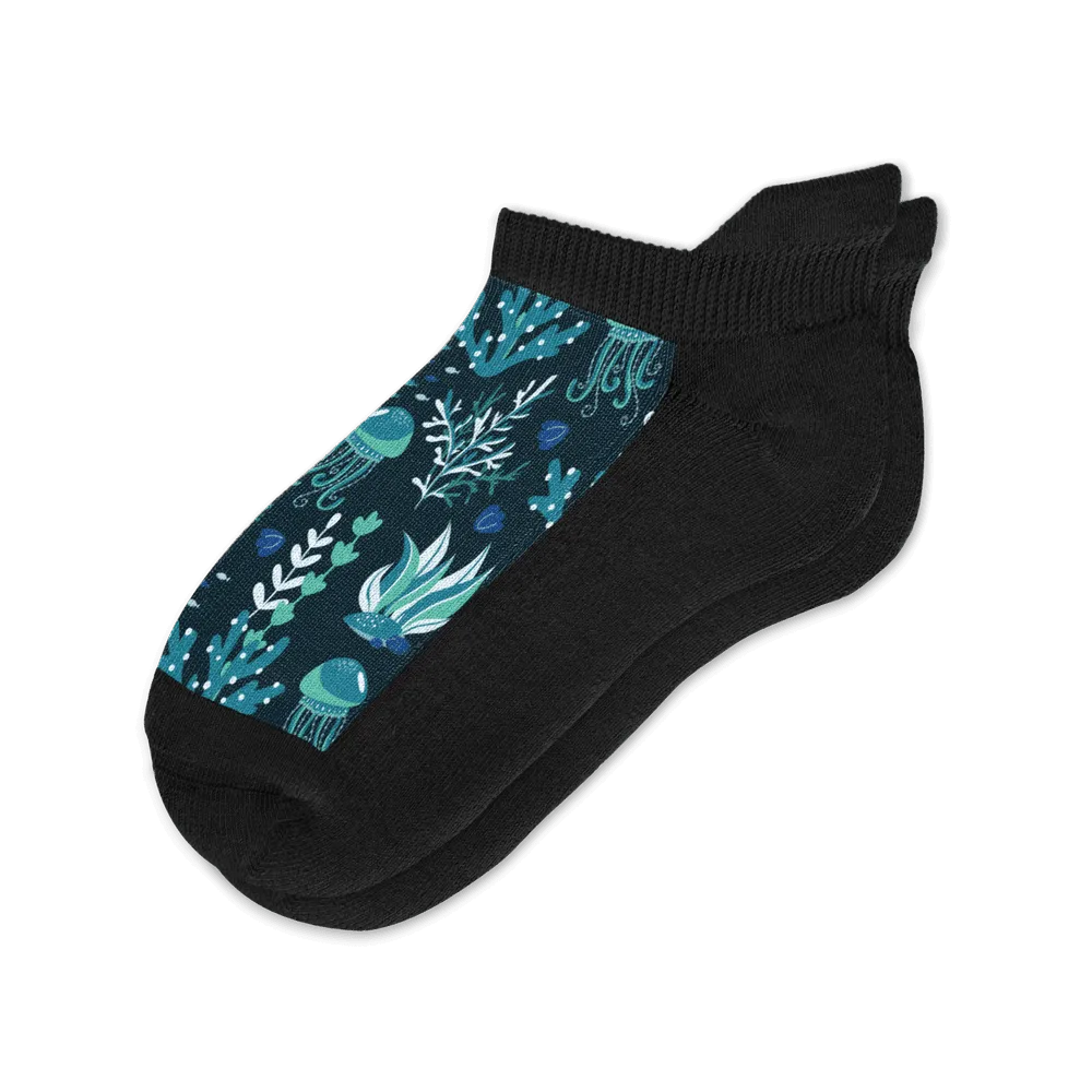 Jellyfish Blues Ankle Socks