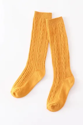 Knee-High Knit Socks