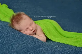 Lime Green Stretch Knit Baby Wrap