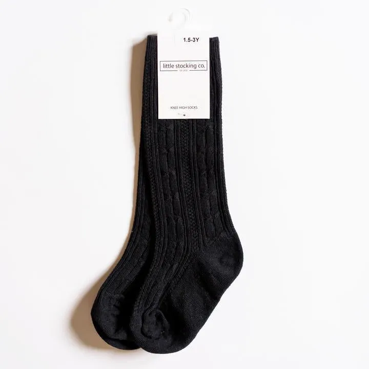 Little Stocking Co Knee High Socks - Black