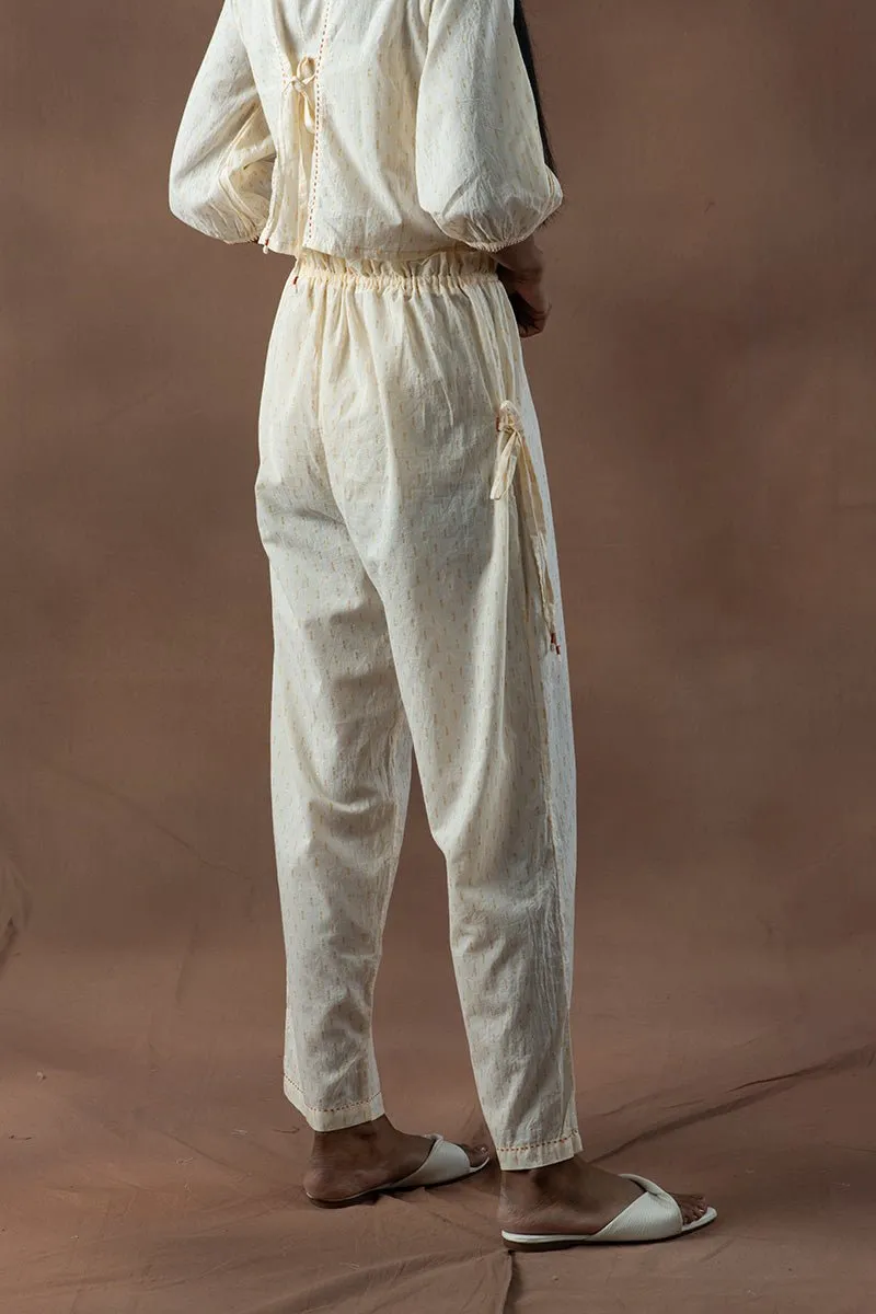 Maahru Narrow Organic Cotton Lurex Trouser