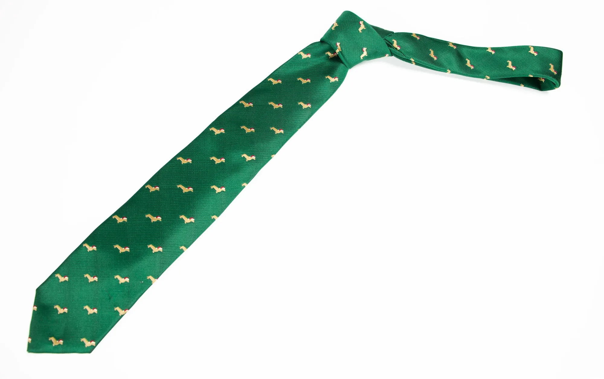 Men's Microfiber Woven Dachshund Christmas Tie