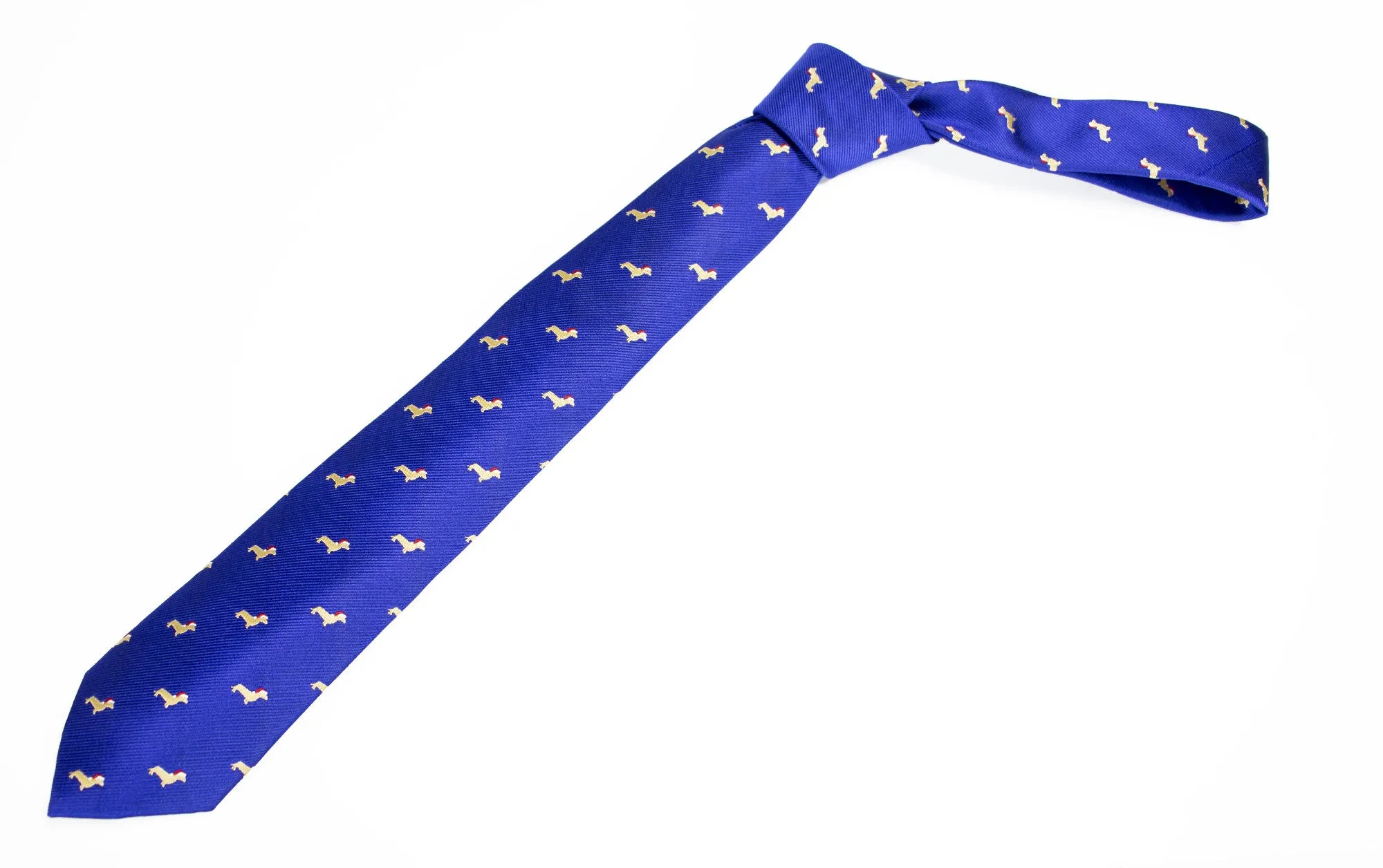 Men's Microfiber Woven Dachshund Christmas Tie