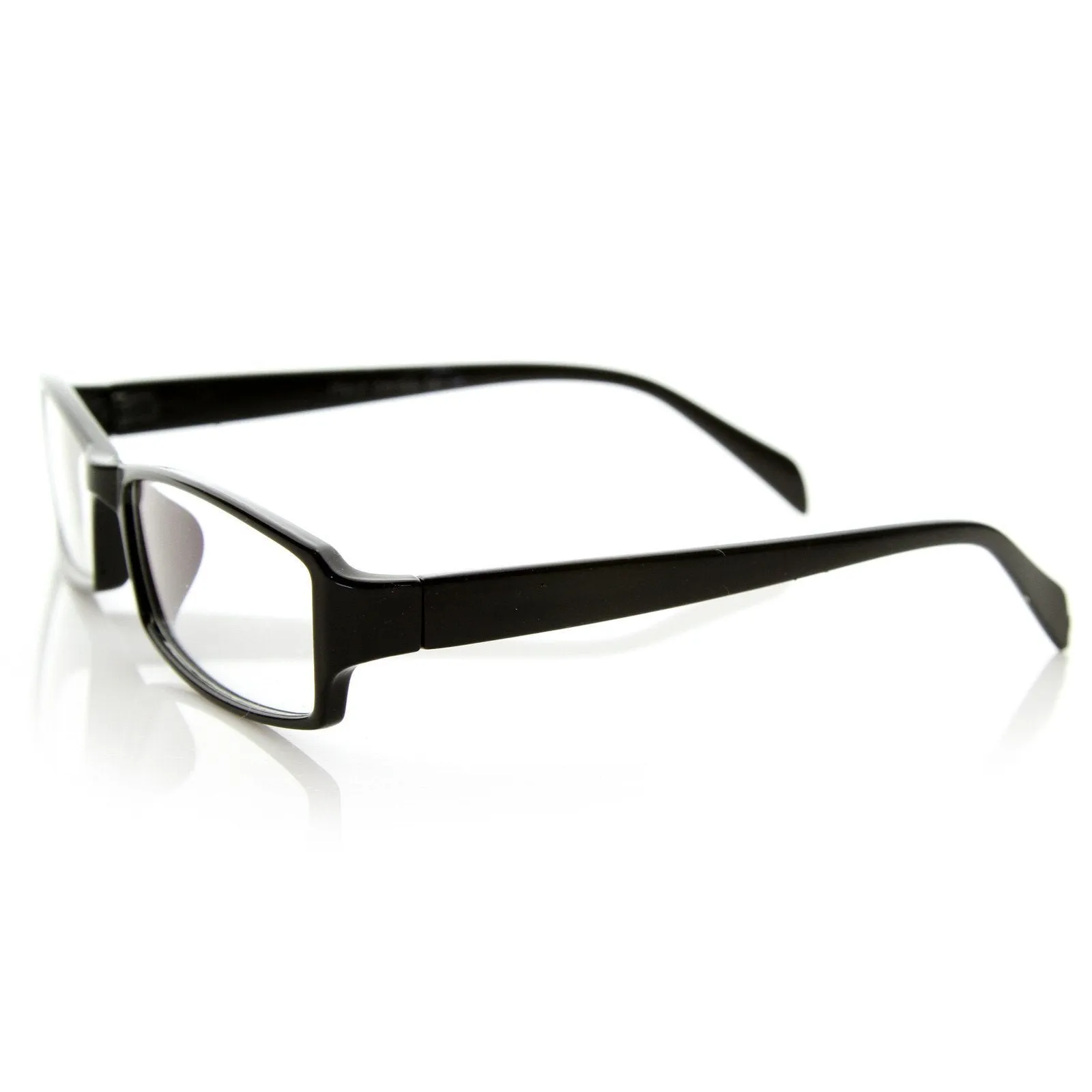 Optical RX Modern Rectangular Basic Frame Clear Lens Glasses