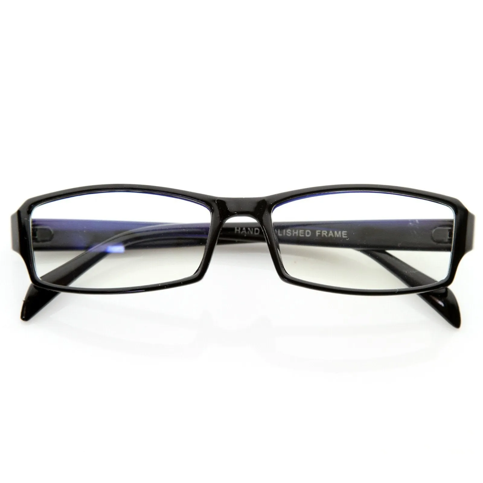 Optical RX Modern Rectangular Basic Frame Clear Lens Glasses